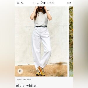 Imogene + Willie “Elsie” Denim – Size 26 – Cream / Natural – Made in USA